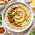 Muttabal con aceite de oliva